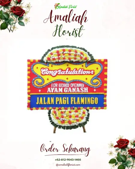 Sewa Papan Bunga Telaga Asih